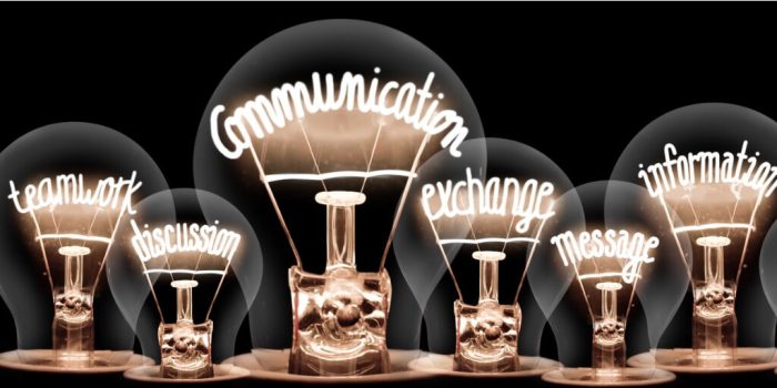 lightbulbs with communication team work difficult conversations