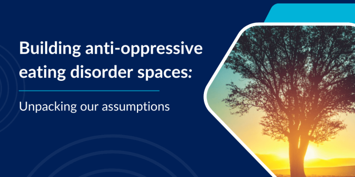 small image of a tree with sunrise in background text Building anti-oppressive eating disorders spaces