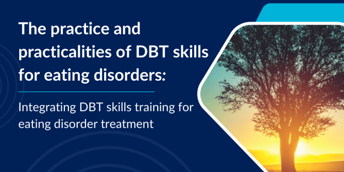 small image of a tree with sunrise in background text: The practice and practicalities of DBT skills for eating disorders