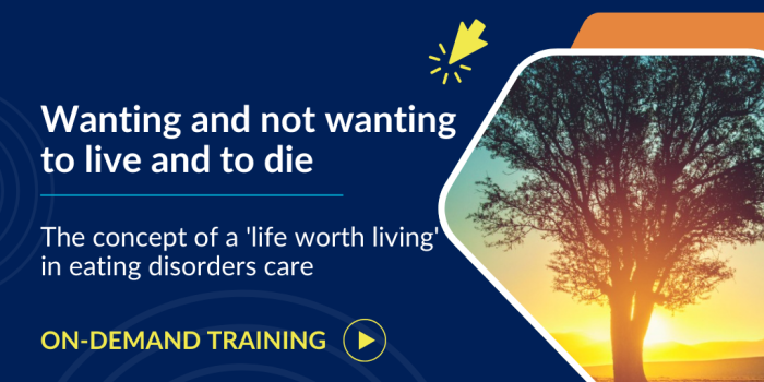 tree with sunrise behind it for life worth living in eating disorders care