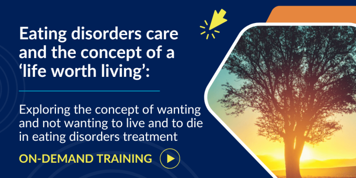 tree with sunrise behind it for life worth living in eating disorders care
