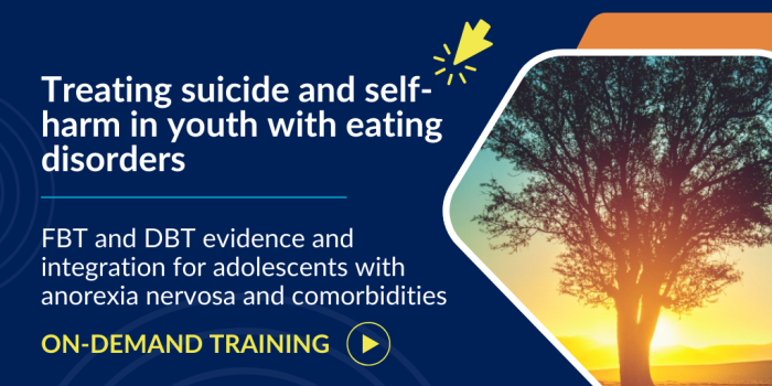 tree with sunrise in background for suicide and self-harm in youth with eating disorders