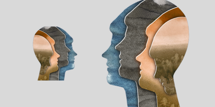 overlapping images of people's profiles for Internal Family Systems (IFS) therapy