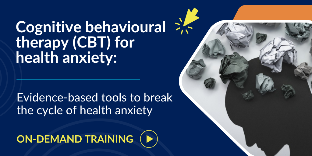 silhouette with crumpled papers representing health anxiety